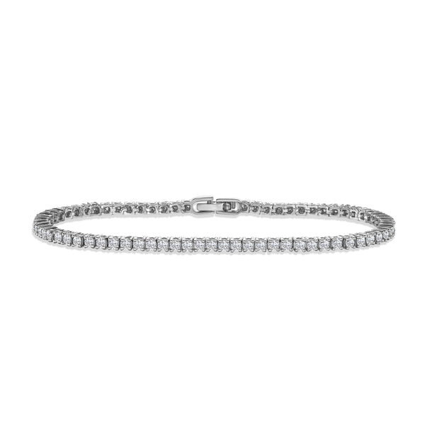 Lab Diamond Tennis Bracelet 3.00ct in 925 Silver